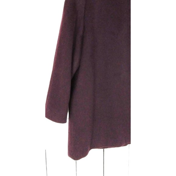 Vintage plum purple wool winter coat Alorna by Forstmann - Picture 7 of 8